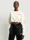 Cropped Γυναικείο Φούτερ Whitecap Gray