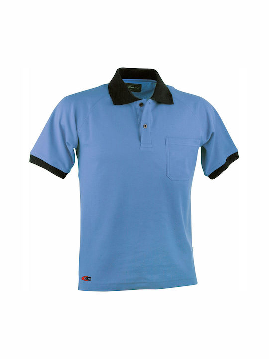 Cofra Cooldry Martinique Work Polo Shirt Blue