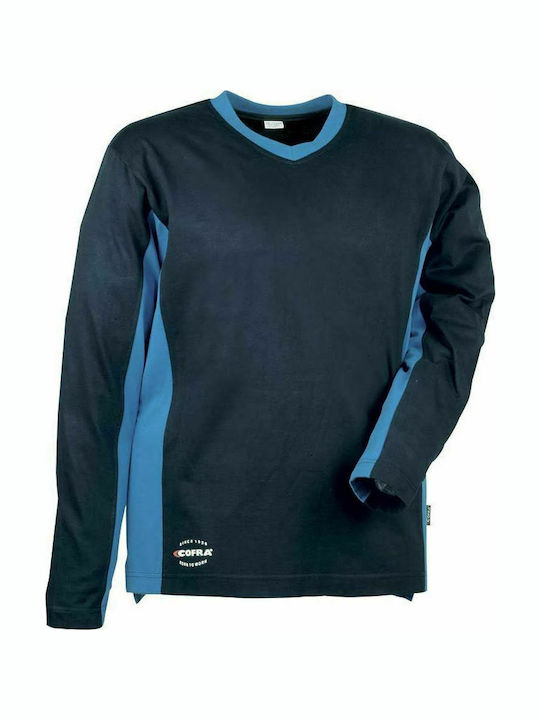 Cofra Madeira Langarm Sweatshirt Arbeit Marineblau