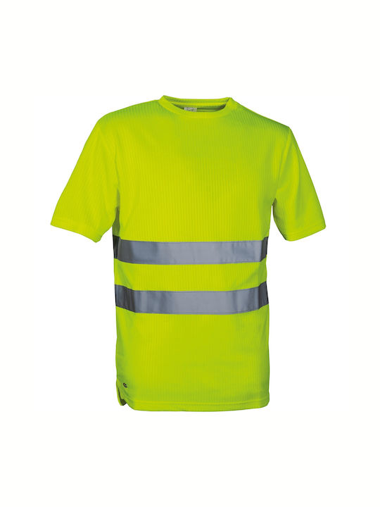 Cofra View T-Shirt Εργασίας Κίτρινο με Ανακλαστ...