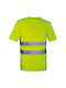 Cofra View Work T-Shirt Yellow with Reflective Tapes