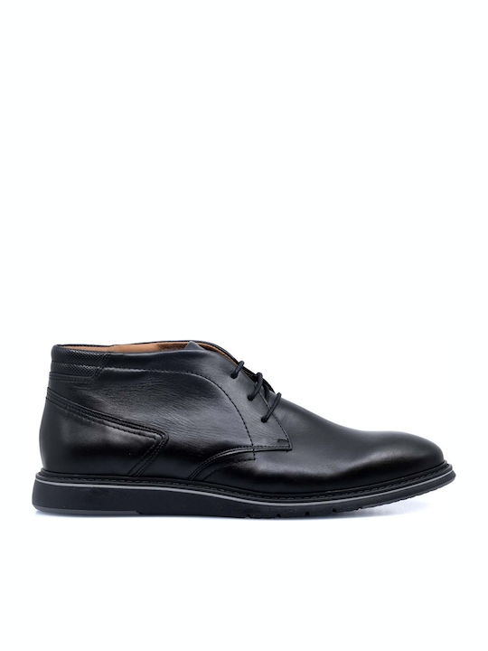 Leather Black Men's Boots Anatomical