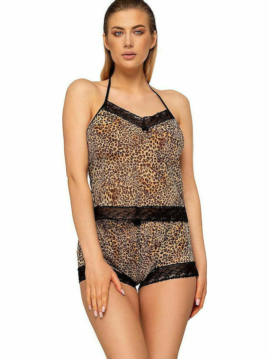 Anais Apparel Babydoll Brown Elvera