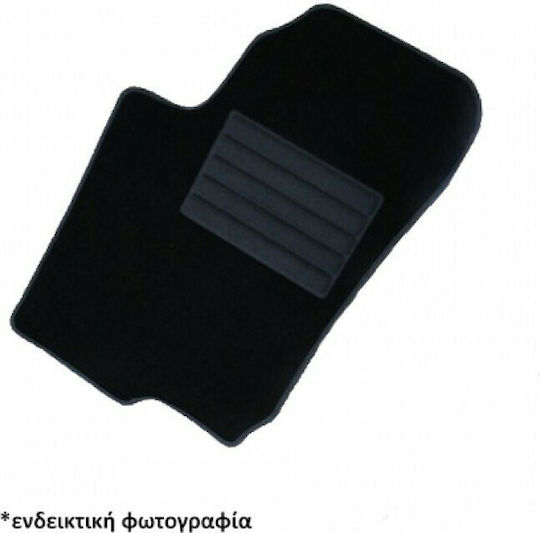 Cik Set of Front and Rear Mats 4pcs for Mercedes-Benz E Class Black