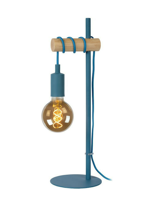 Lucide Lightning Paulien Tischlampe Dekorative Lampe mit Fassung für Lampe E27 Blau