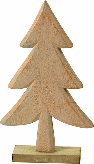 Weihnachtsdekoration Baum Dreieckig 19cm Beige