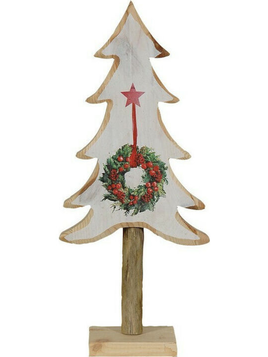 Christmas Decorative Wood Tree 40cm Brown