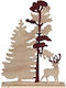 Weihnachtsdekoration Baum 33cm Beige
