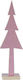 Weihnachtsdekoration Baum Dreieckig 27cm Rosa