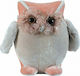 Lianos Christmas Fabric Figure Owl Pink Height 23cm