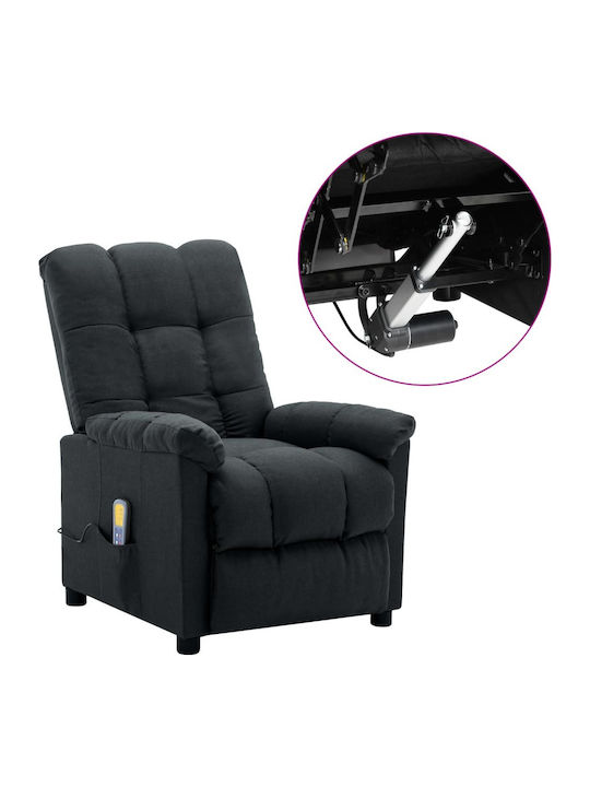 Relaxsessel Friseurwaschbecken mit Fußhocker Dark Grey 74x99x102cm