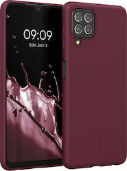 KWmobile Umschlag Rückseite Silikon Tawny Red (...