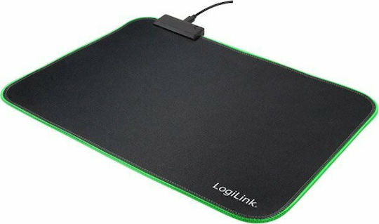 LogiLink ID0183 Gaming Mauspad Mittel (350mm) mit RGB-Beleuchtung Schwarz