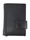 Ogon Designs Luxus Men's Leather Card Wallet with RFID και Slide Mechanism Black