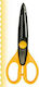 Tooth Scissors for Crafts 16cm with Metallic Blade Yellow