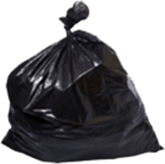 Ready Trash Bags Reinforced by the Kilo (20kg) for the Garden 85x110cm Black