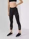 Functional Running Γυναικείο Cropped Κολάν Ψηλόμεσο Μαύρο