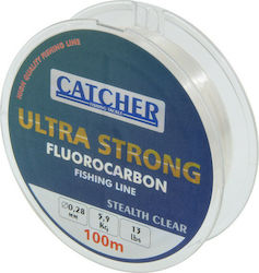 Catcher Fluorocarbon Fishing Line Transparent 100m / 0.28mm Catcher Fluorocarbon Fishing Line Transparent 100m / 0.28mm