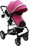 Beboulino Nesna 2 in 1 Adjustable 2 in 1 Baby Stroller Suitable for Newborn Fuchsia