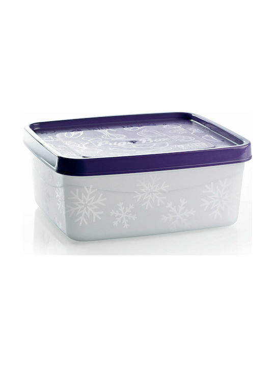 Viosarp Lunch Box Plastic Purple 650ml 1pcs