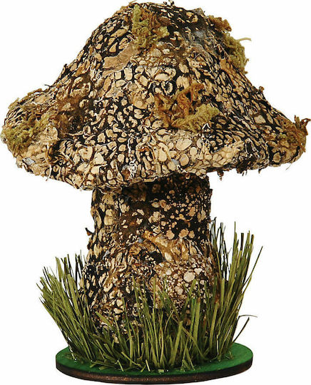Lianos Christmas Plush Figure Mushroom Brown Height 15cm