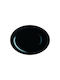 Luminarc Oval Glass Serving Platter Diwali Black 33cm