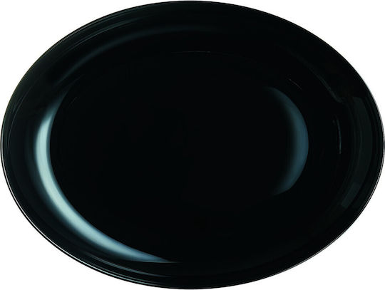 Luminarc Diwali Servierplatte Oval Glas Schwarz 33cm 1Stück Luminarc Diwali Servierplatte Oval Glas Schwarz 33cm 1Stück