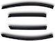 Novline Set of Windbreakers Front and Rear Car Dark Fime for Skoda Superb 4pcs