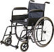 Mobiak Basic 1 Scaun Cu Rotile 24" Tip Simplu Scaun Cu Rotile Tip Simplu Cu Picioare Detașabile 46cm 0808383i Negru