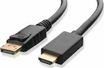 Cable DisplayPort male - HDMI male 3m Black (FTT14-031)