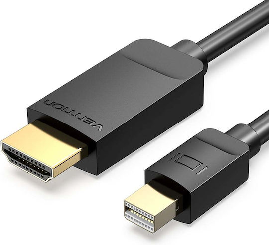 Vention HABBI Καλώδιο mini DisplayPort male - HDMI male 3m Μαύρο
