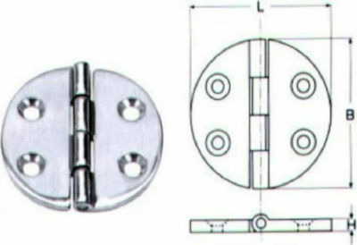 M8428 Stainless Steel Furniture Hinge