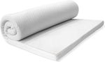 Palamaiki Ανώστρωμα White Comfort Διπλό Memory Foam Eμποτισμένο με Αλόη , Αποσπώμενο Κάλυμμα & Λάστιχα Εφαρμογής 150x200x4εκ.