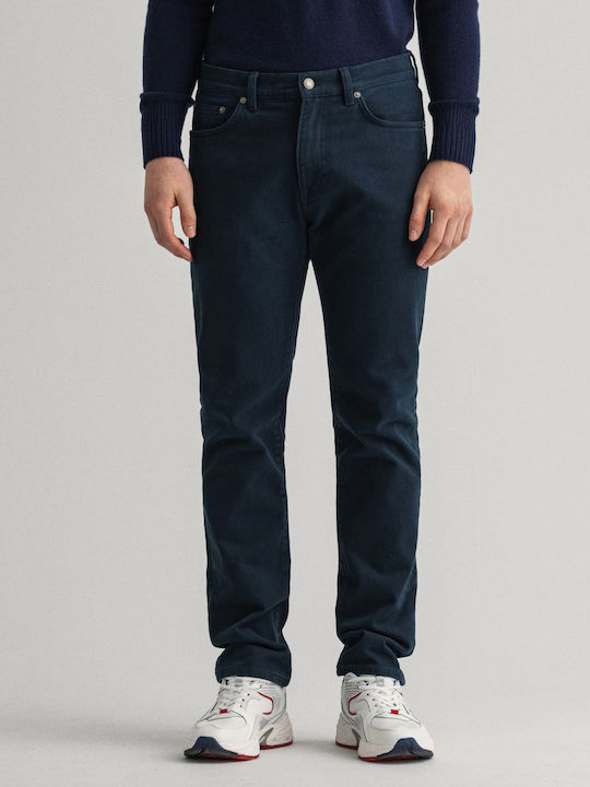 Gant Men's Jeans Pants in Regular Fit Navy Blue