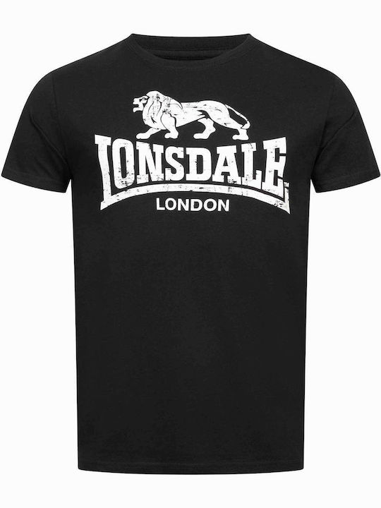 Lonsdale Silverhill Ανδρικό T-shirt Μαύρο με Λογότυπο