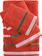 Benetton 4pc Bath Towel Set S5002083 Red Weight 450gr/m²