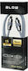Blow Optical Audio Cable TOS male - TOS male Γκρι 1.5m (DM-0571)