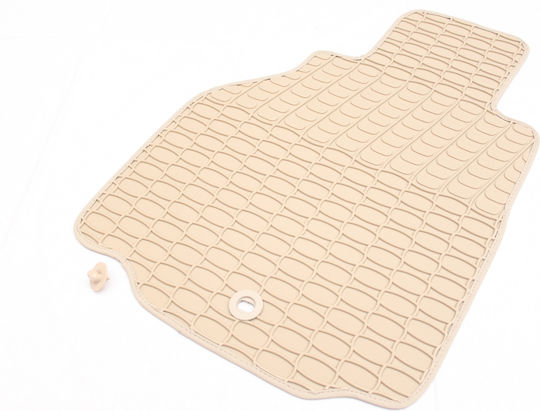 Satz Vorder- und Hintermatten 4Stück aus Gummi für Porsche Carrera GT 1996-2004 Beige