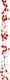 Lianos Weihnachtliche Girlande Plastik Rot 150cm 1Stück