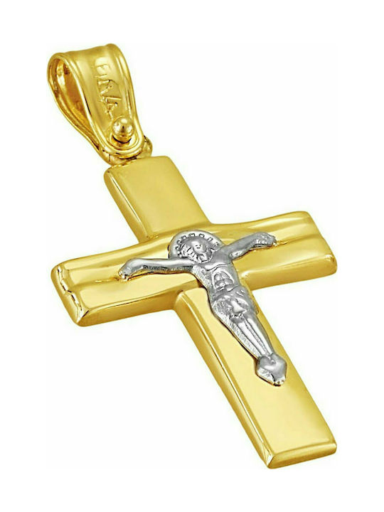 Filva Oro Gold Kreuz 14K mit dem Gekreuzigten