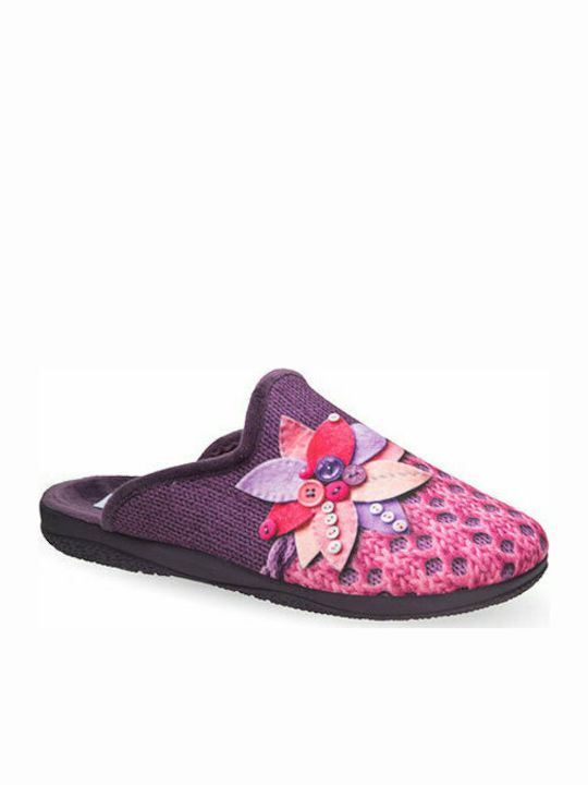 WOMEN'S SLIPPERS MEDIES X25681 LILAC