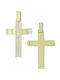 Mertzios.gr Gold Cross 14K Double Sided