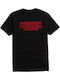 ST0162TS Stranger Things T-shirt σε Μαύρο χρώμα