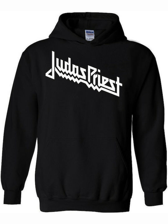 Judas Priest Logo Φούτερ με Κουκούλα σε Μαύρο χρώμα