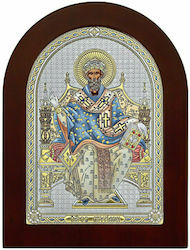 Prince Silver St. Spiridon Icon 15x21cm