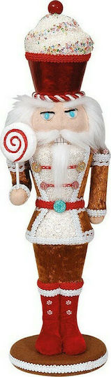 Lianos Fabric Christmas Nutcracker 48cm Red