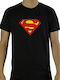 Abysse T-shirt Superman Schwarz Baumwolle
