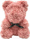 Aleiferopoulos Flowers Teddy Bear from Artificial Roses Somon 40cm in Box 1pcs