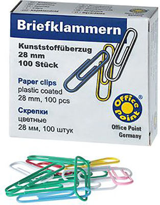 Office Point Paper Clip 28mm 100pcs