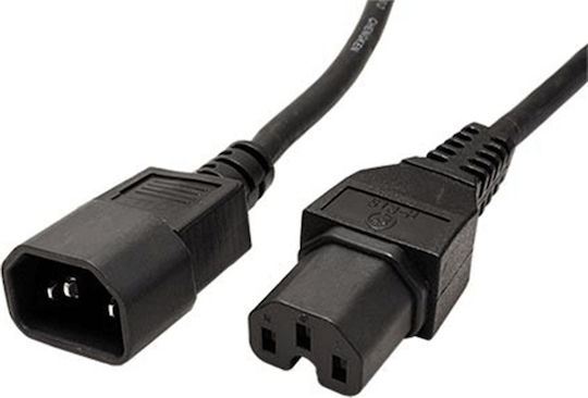 Roline IEC C14 - IEC C15 Kabel 1.8m Schwarz (19.99.1122-20)